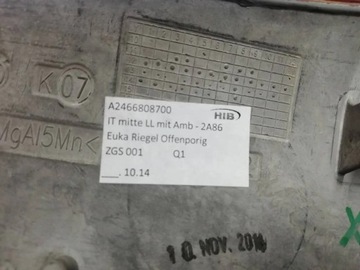 DEKORACE LIŠTA KONZOLA DESKY MERCEDES B TŘÍDA W246 FACELIFT A2466808700