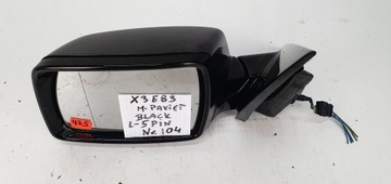 BMW E83 ZRCÁTKO L POUZDRO VLOŽKA 5 PIN BLACK NR104