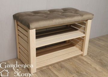 ШКАФ ДЛЯ ОБУВИ, СТЕГАНОЕ СИДЕНЬЕ, ПРИХОЖАЯ