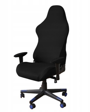 POKROWIEC FOTEL GAMINGOWY KRZESŁO CZARNY SPANDEX