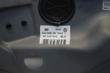 MECHANIZMUS OKNO LEVÝ PŘEDNÍ 1J4837729BB GOLF IV 4