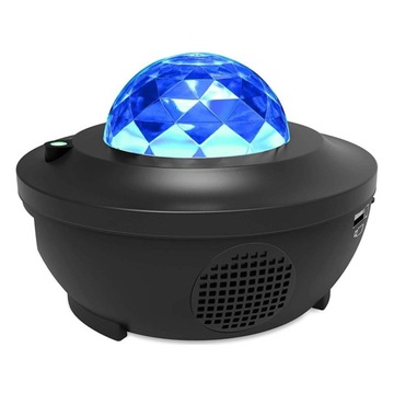 ЗВЕЗДЫ ПРОЕКТОР СВЕТОДИОДНАЯ ЛАМПА BLUETOOTH USB ЧЕРНЫЙ