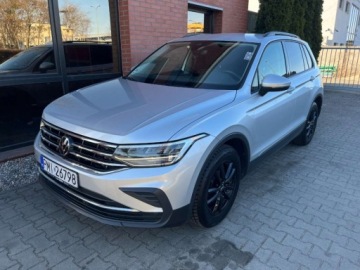 Volkswagen Tiguan II SUV Facelifting 2.0 TDI 150KM 2021 Volkswagen Tiguan 2.0 diesel 150 KM automat zarej w PL zadbany mozliw