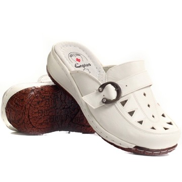 Тапочки женская ортопедическая обувь сшита кожа