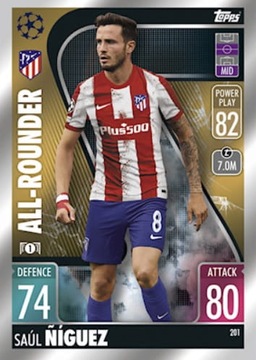 Topps Match Attax 2021/22 Rounder Niguez 201