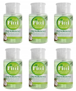 FITTI zmywacz do paznokci, 150 ml 6 szt