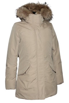 WOOLRICH PUCHOWA PARKA Z FUTREM Z KRÓLIKA R. S