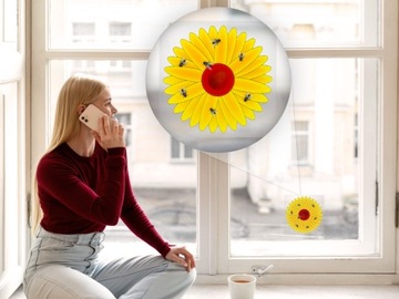 LEP NA MUCHY NA OKNO PUŁAPKA LEPOWA NA MUCHY MUSZKI OWOCÓWKI NO PEST 4 SZT