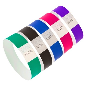 OPASKI PAPIEROWE NA RĘKĘ NADGARSTEK KOLOROWE 100 SZTUK