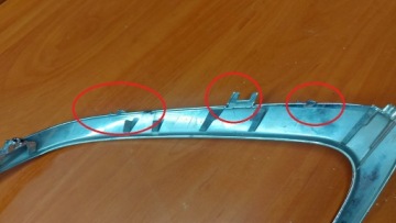 Leiste Schutzleiste CHROM der Stoßstange rechts rechts vorne TOYOTA CAMRY VIII 21- LIFT | thumb 4