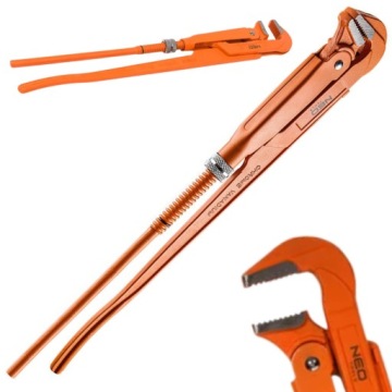NEO Tools КОВАННЫЙ ТРУБНЫЙ КЛЮЧ ТИПА 90 560 ММ DIN5234 CRV СТАЛЬ NEO 02-132