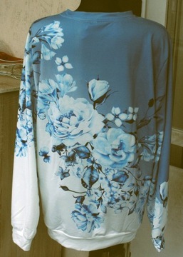 Sliczna tunika/ bluza w cudne kwiaty r 50-60