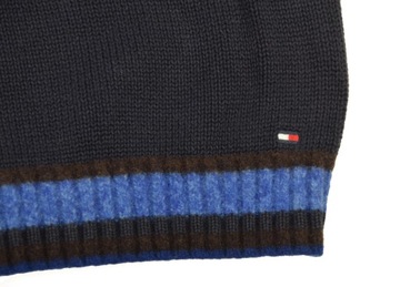 TOMMY HILFIGER * GRANATOWY SWETER _____ r.L