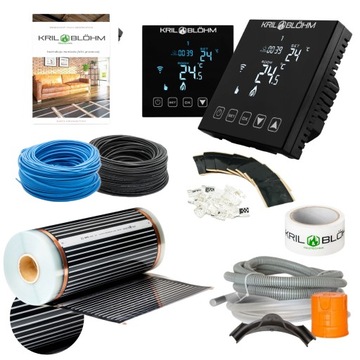 Folia grzewcza zestaw podłogowa 6m2 140W/m2+Zwart T-2 Wi-Fi