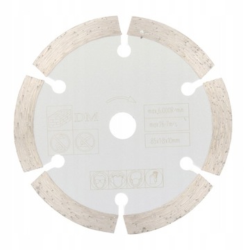 TARCZA DIAMENTOWA 85x10mm BETON CEGŁA KLINKIER