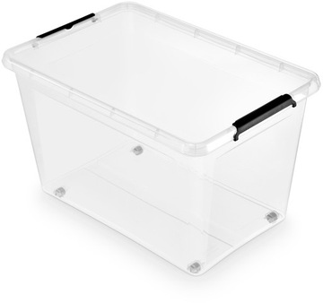 PUDŁO PUDEŁKO POJEMNIK PLASTIKOWY NA KÓŁKACH 60L