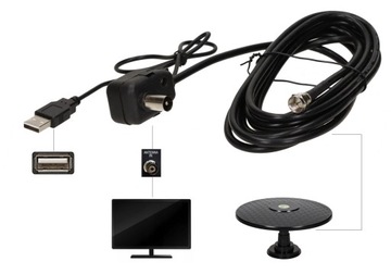 SAMOCHODOWA ANTENA DVB-T USB KAMPERA BUSA TIRA A6O