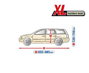 Брезентовый чехол OPTIMAL GARAGE для автомобиля XL Hatchback/универсал