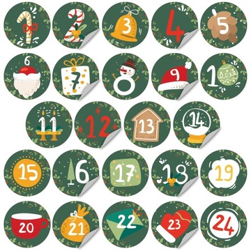 24x Адвент-календарь для детских домов, рождественские адвент-коробки «сделай сам», 24 шт.