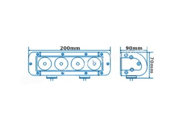 СВЕТОДИОДНАЯ ЛАМПА 40W YAMAHA GRIZZLY KODIAK , POLARIS SCRAMBLER SPORTSMAN, CAN-AM R