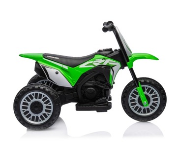 Автомобиль на аккумуляторе Мотоцикл HONDA CRF 450R Green Motor Cross, 3 колеса