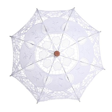 MINI KORONKOWY PARASOL PARASOL ŚLUBNY