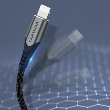 USB-кабель VENTION — сертификат Apple Lightning. МФи 2м