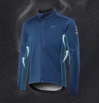 KURTKA ROWEROWA MĘSKA ZIMOWA SOFTSHELL NA ROWER TERMOAKTYWNA TG ARSUXEO XL