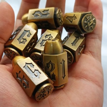 МЕТАЛЛИЧЕСКИЕ КУБИКИ С РАКЕТОЙ D6, ШЕСТИГРАННЫЕ КУБИКИ ДЛЯ РПГ, 3,3 СМ