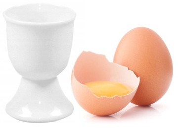 Kieliszek porcelanowy do jajek BIAŁY