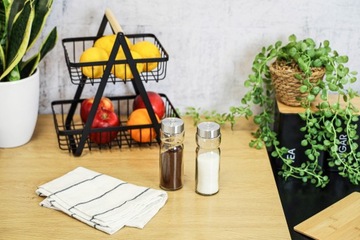 PRZYPRAWNIK SOLNICZKA I PIEPRZNICZKA ZESTAW ZE SZKŁA I STALI KLASYCZNE