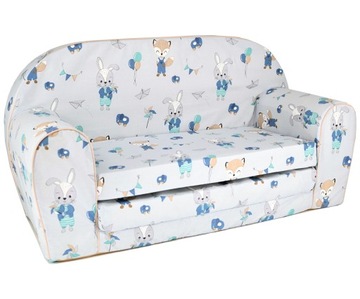 SOFA MINI Z PIANKI DLA DZIECKA ROZKŁADANA WZORY