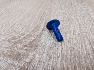 Винт обтекателя мотоцикла ALUMINIUM 6x20 синий IMBUS