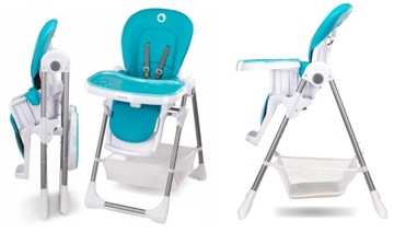 Krzesełko do karmienia Lionelo Linn Plus Turquoise