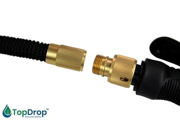 ВЫДВИЖНОЙ САДОВЫЙ ШЛАНГ WAZ 30М СОЕДИНИТЕЛИ + ПИСТОЛЕТ 8 в 1 С ВЕШАЛКОЙ