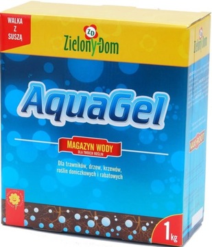 Absorbent wody AquaGel hydrożel 1kg Zielony Dom