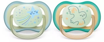 Соска AVENT ULTRA AIR NIGHT ОРТОДОНТИЧЕСКАЯ 0-6М