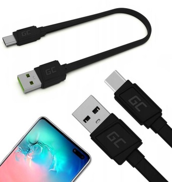 KABEL USB-A -> USB-C Green Cell Matte 25cm ULTRA CHARGE QUICK CHARGE 3.0 KA