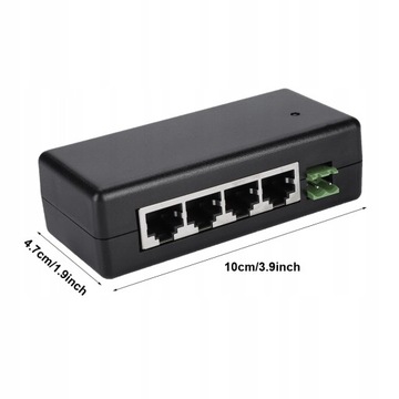 4-PORTOWY POE DC12V-48V zasilacz