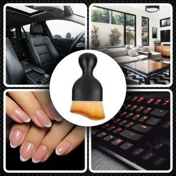 Многофункциональная кисть для макияжа с пыльцой для ногтей