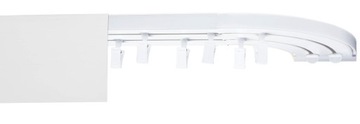 Карниз потолочный 2 направляющие 180 см + чехол 9 см + арка