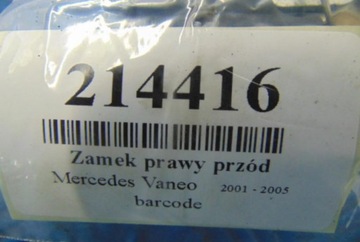 MERCEDES VANEO 1.9B ZÁMEK PRAVÝ PŘEDNÍ