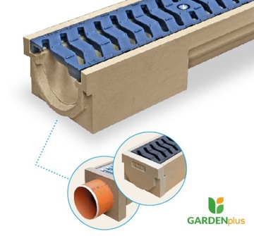 Kanał Polimerobetonu Krata Żeliwna 25t Wzmacniana