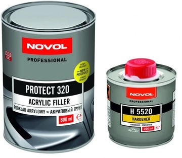 Novol Protect 320 z utw. Podkład akrylowy. Czarny