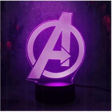 AVENGERS 3D Led Name Подарочный ночник