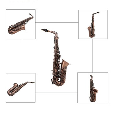 Профессиональный красный бронзовый альт Eb ми-бемоль Bend