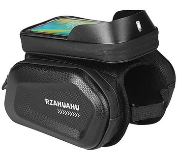 SAKWA TORBA ROWEROWA WODOODPORNA UCHWYT ETUI NA TELEFON NA RAMĘ SASZETKA