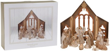 SZOPKA ŚWIĄTECZNA ZESTAW 11 FIGUR 17cm ŚWIĘTA RODZINA