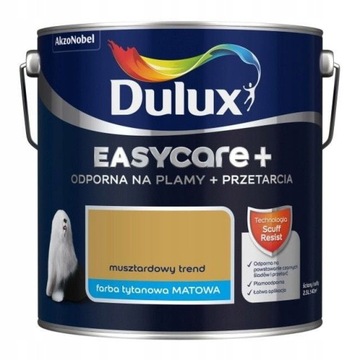 FARBA DULUX EASYCARE+ MUSZTARDOWY TREND 2,5L