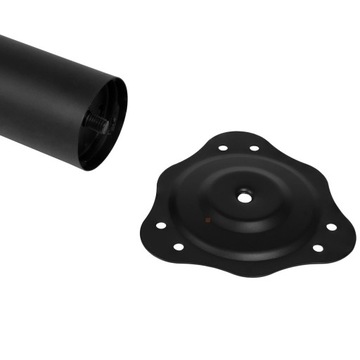 МАТОВО-ЧЕРНЫЕ НОЖКИ НАСТОЛЬНОГО СТОЛА, РЕГУЛИРУЕМЫЕ, ВЫСОТА 710ММ, 4 ШТ., СВЕРХВЫЕ